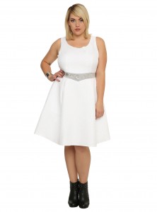 Hot Topic - women's plus size Princess Leia dress by Her Universe (front)