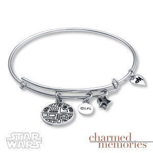 Kay Jewelers - Sterling silver Death Star charm bracelet