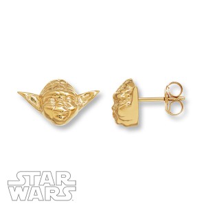Kay Jewelers - 10k yellow gold Yoda stud earrings