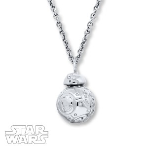 Kay Jewelers - Sterling silver 'spinning' BB-8 necklace