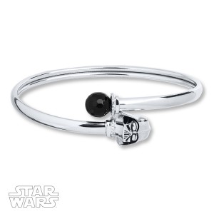 Kay Jewelers - Sterling silver onyx Darth Vader bracelet