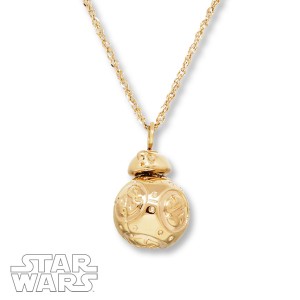 Kay Jewelers - 10k yellow gold 'spinning' BB-8 necklace