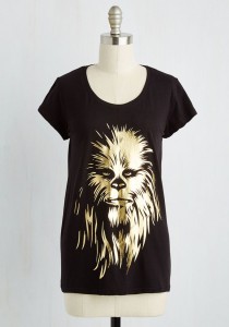 ModCloth - women's Chewbacca 'Ready to Boogie-Wookiee' t-shirt (front)