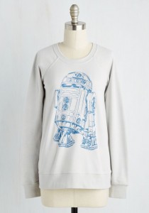 ModCloth - women's R2-D2 'In the Sidekick of Time' reversible sweatshirt (front)