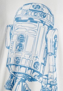 ModCloth - women's R2-D2 'In the Sidekick of Time' reversible sweatshirt (front detail)
