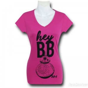 SuperHeroStuff - women's Hey BB-8 v-neck t-shirt