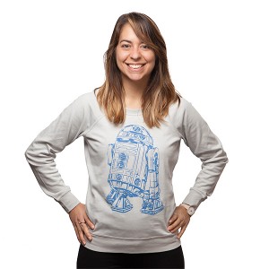 Thinkgeek - women's reversible R2-D2 pullover (front/outside)