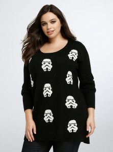 Torrid - women's plus size Stormtrooper sweater by Her Universe