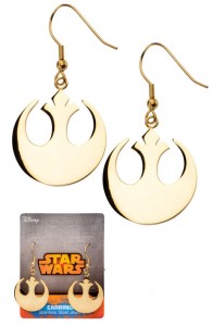 80's Tees - Rebel Alliance symbol dangle earrings by Body Vibe