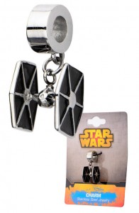 80's Tees - TIE Fighter dangle charm bead by Body Vibe