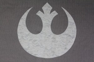 Thinkgeek - Exclusive Rebel Alliance dolman cardigan by Mighty Fine (back detail)