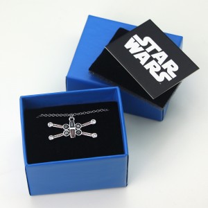 HSN - 'bling' X-Wing Fighter necklace by SG@NYC, LLC (with packaging)
