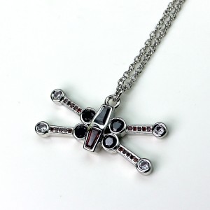HSN - 'bling' X-Wing Fighter necklace by SG@NYC, LLC