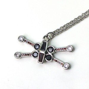 HSN - 'bling' X-Wing Fighter necklace by SG@NYC, LLC