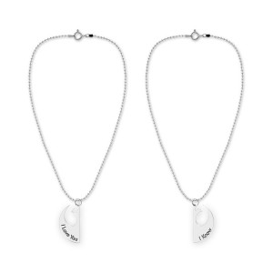 Her Universe - 'I Love You' - 'I Know' necklace set