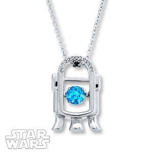 Kay Jewelers - Sterling silver topaz R2-D2 necklace
