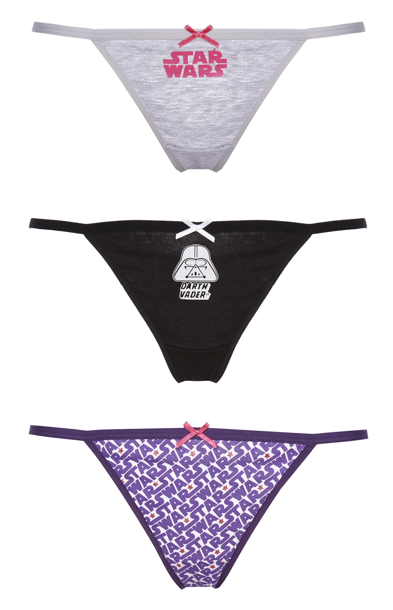 PRIMARK LADIES 3PK G-String Thong Brief Women Underwear Made With