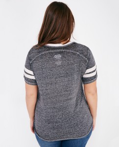 Wet Seal - women's plus size Star Wars football-style t-shirt (back)