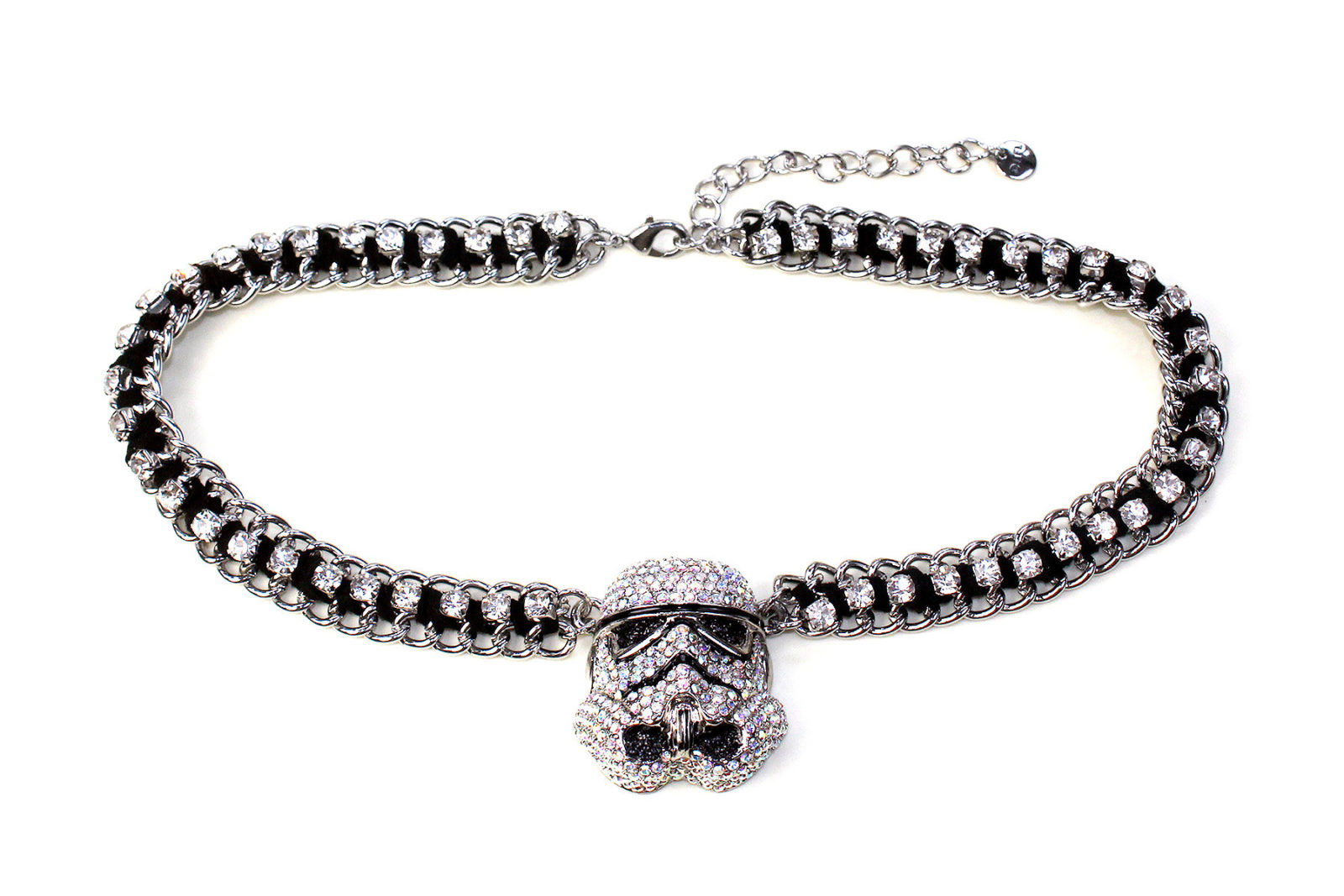 HSN - 'bling' Stormtrooper helmet necklace by SG@NYC, LLC