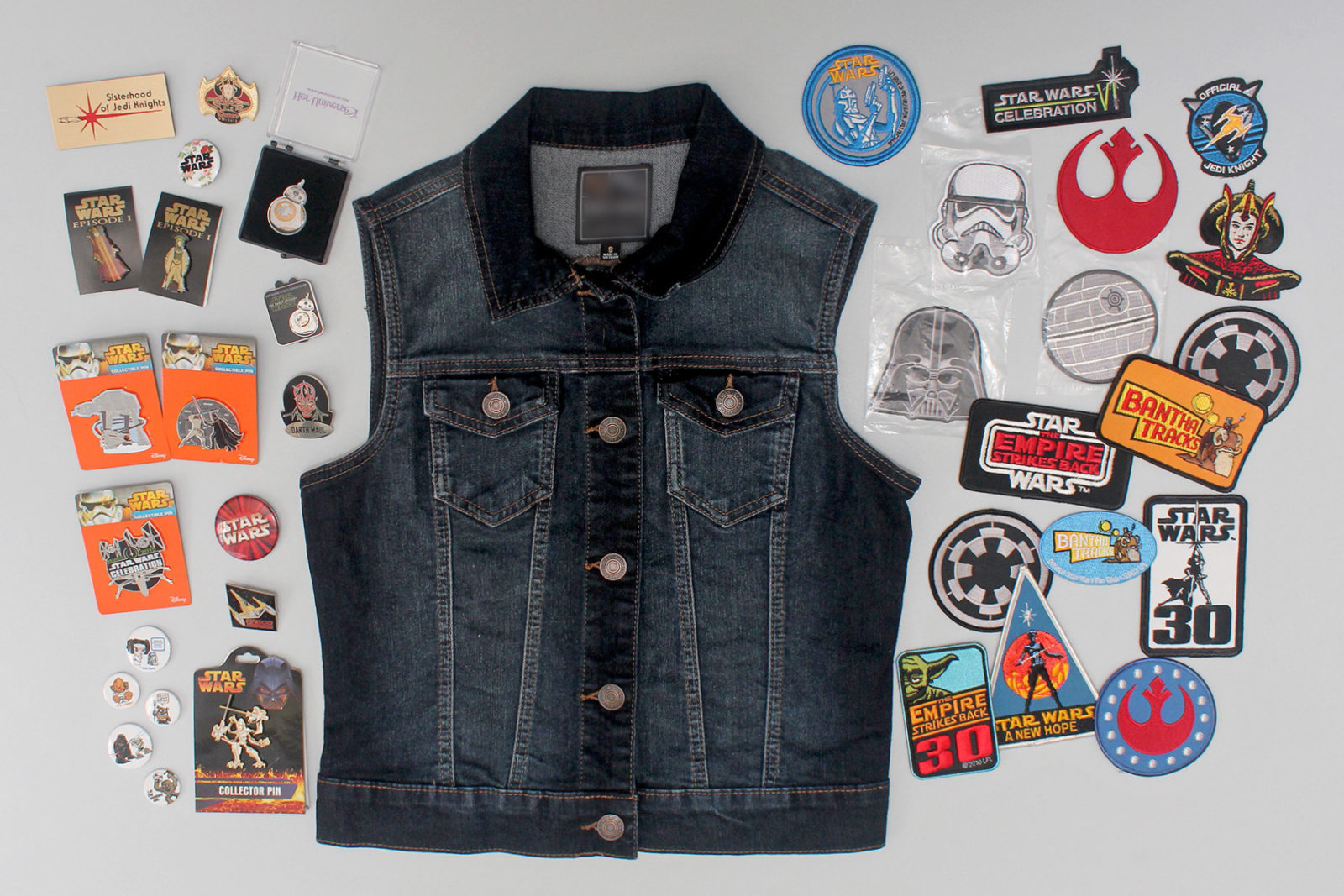 Styling pins and patches