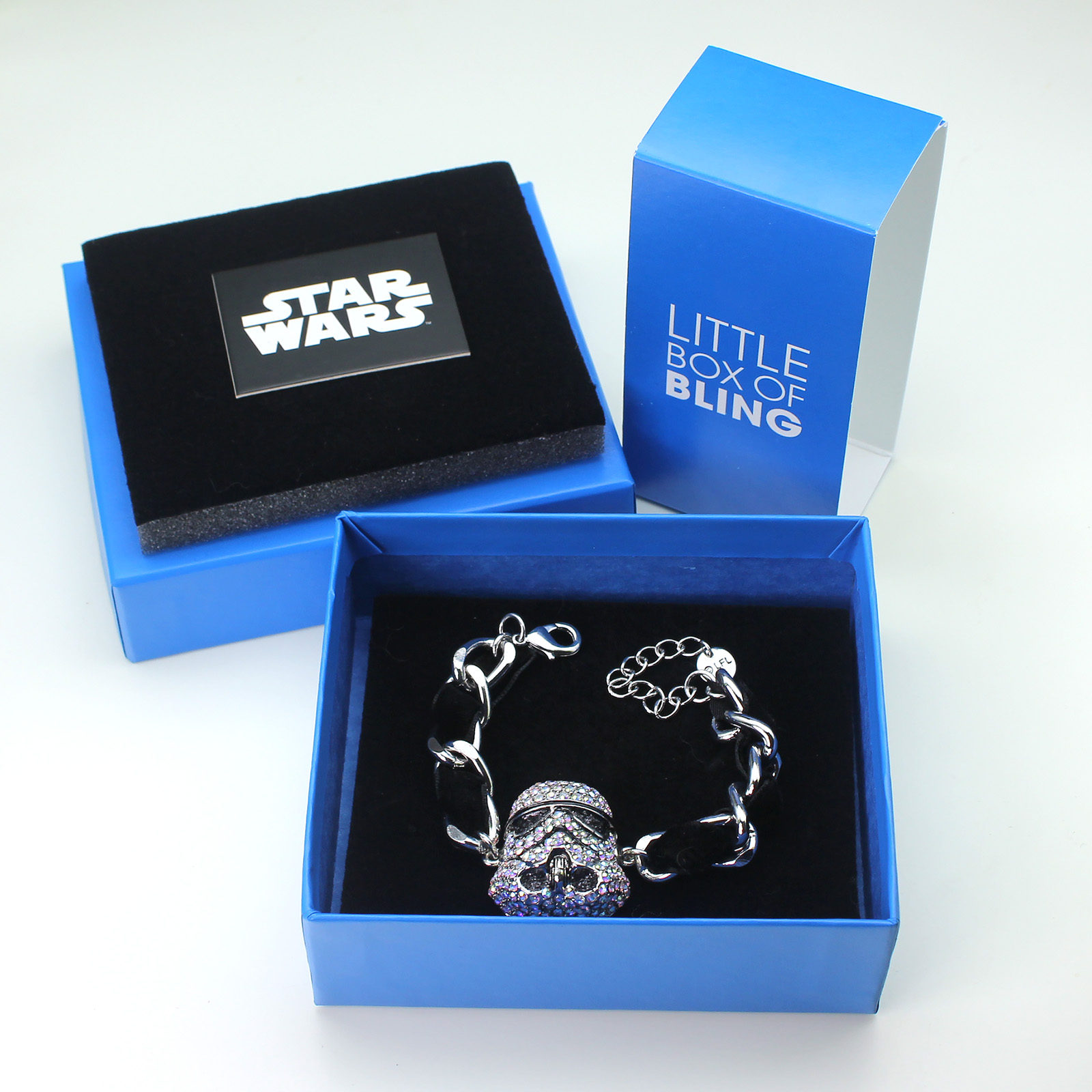 HSN - 'bling' Stormtrooper helmet bracelet by SG@NYC, LLC (with packaging)