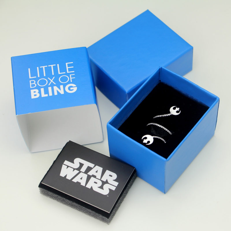HSN - 'bling' The Light Side ring by SG@NYC, LLC (with packaging)