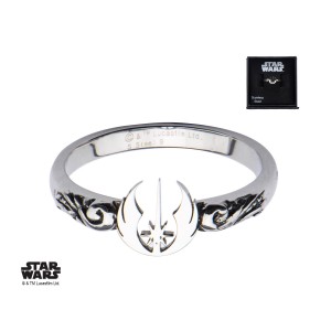 Body Vibe - women's Jedi Order symbol cut-out ring