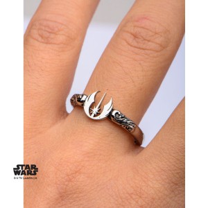 Body Vibe - women's Jedi Order symbol cut-out ring
