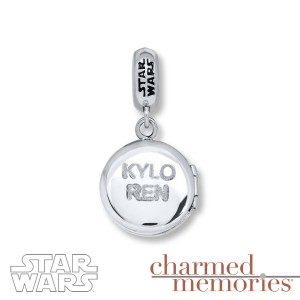 Kay Jewelers - Sterling Silver Kylo Ren locket charm bead (back)