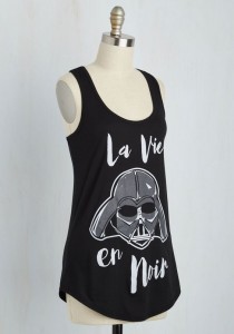 ModCloth - women's Darth Vader 'La Vie En Noir' tank top (front)