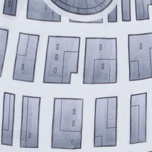 Thinkgeek - women's Death Star maxi skirt (detail)