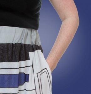 Thinkgeek - exclusive women's R2-D2 maxi skirt