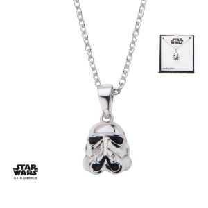 Body Vibe X Star Wars - Sterling Silver Stormtrooper 3D necklace