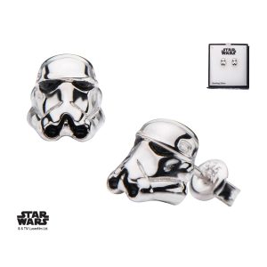 Body Vibe X Star Wars - Sterling Silver Stormtrooper 3D stud earrings