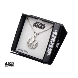 Body Vibe x Star Wars - Sterling Silver Rebel Alliance CZ necklace