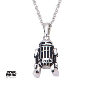 Body Vibe X Star Wars - Sterling Silver R2-D2 3D necklace