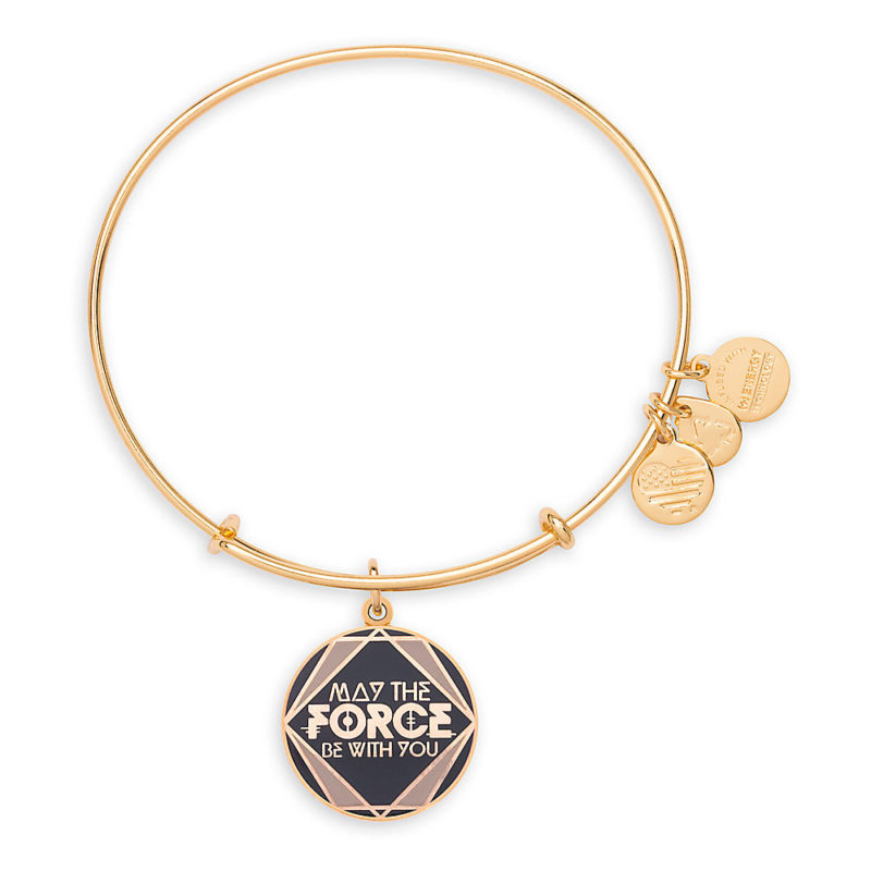 Disney Store - Alex And Ani 'May The Force Be With You' bracelet (gold tone)