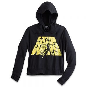Disney Store - women's Star Wars logo long sleeved hooded tee