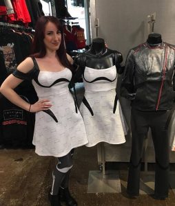 Her Universe - Kelly Cercone in the First Order Stormtrooper dress