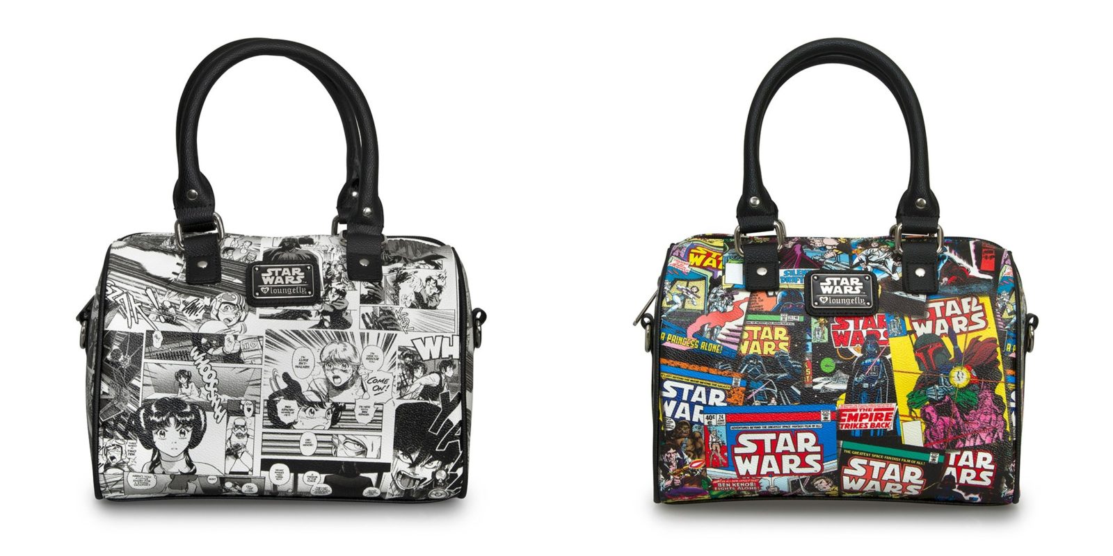 Loungefly - new Star Wars print duffle handbags