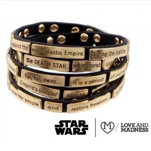 Love And Madness - Star Wars 'crawl' wrap bracelet