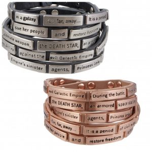 Love And Madness - Star Wars crawl wrap bracelets