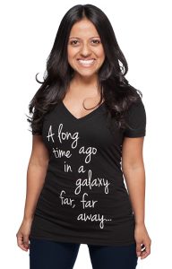 Thinkgeek - women's 'Galaxy Far, Far Away' t-shirt