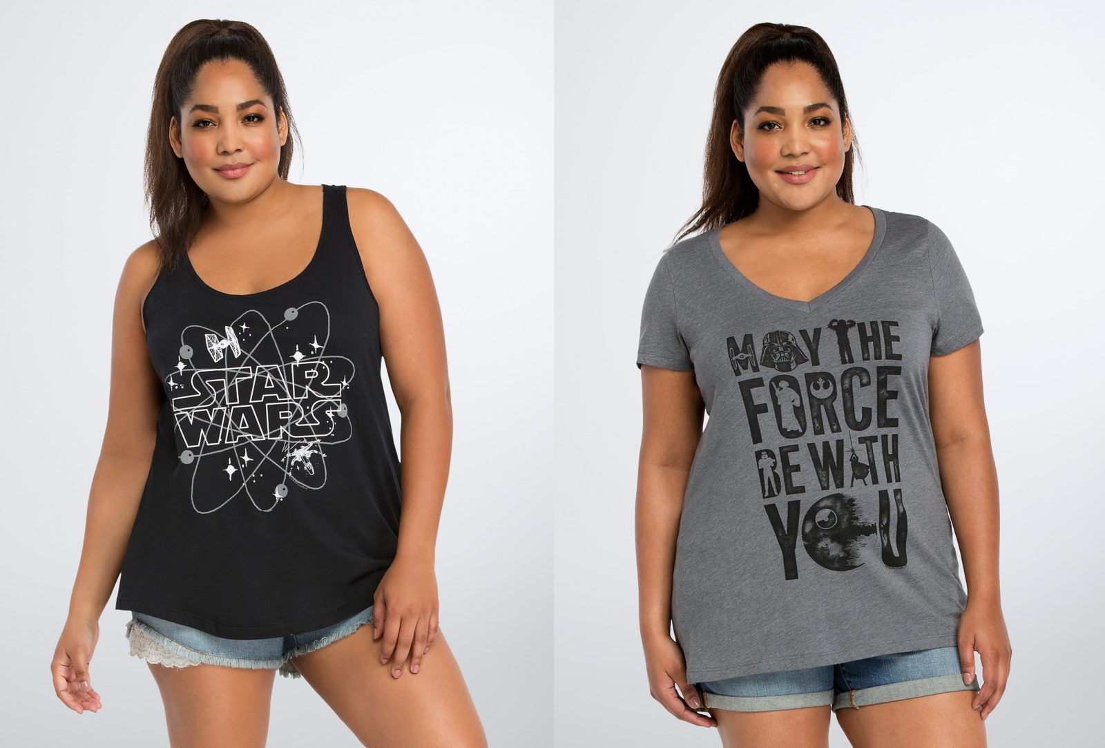 Torrid - two new women's plus size Star Wars tops