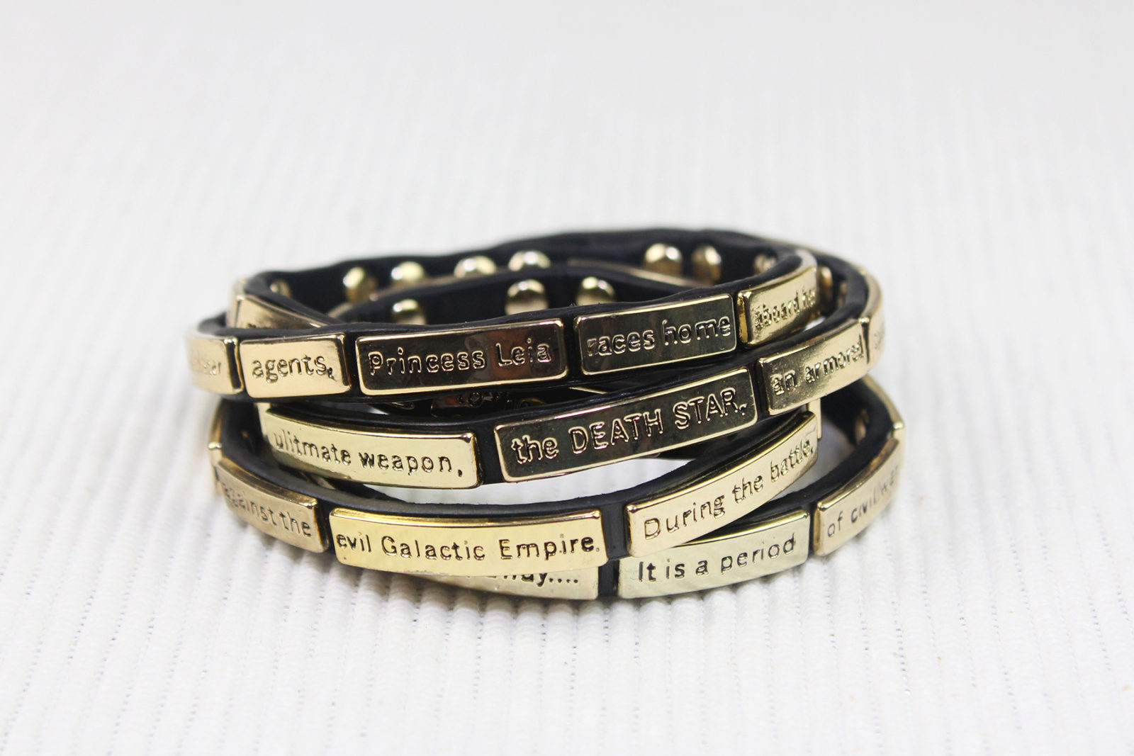 Love And Madness - Star Wars ANH crawl wrap bracelet