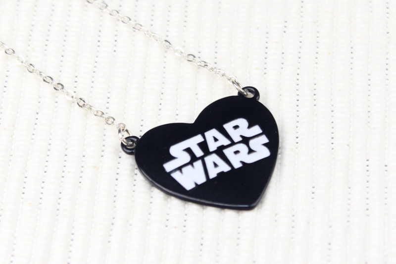 Disney - Star Wars logo heart necklace