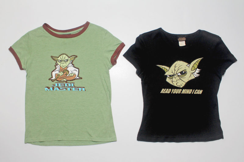 Women's Star Wars micro series Clone Wars Yoda t-shirts