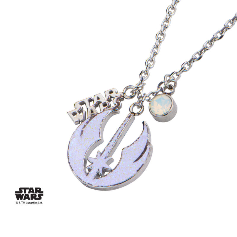 Body Vibe - Jedi Order symbol glitter pendant necklace