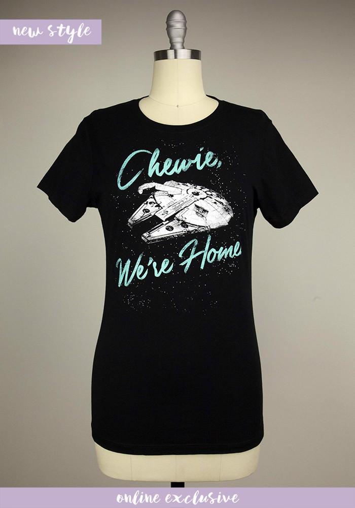 Her Universe - women's 'Chewie, we're home' t-shirt