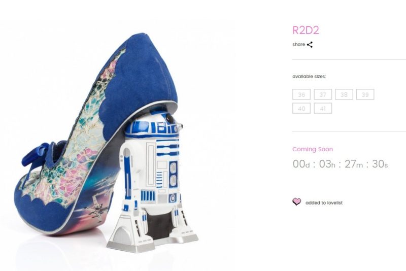 Irregular Choice - first collection R2-D2 heels (countdown timer?)